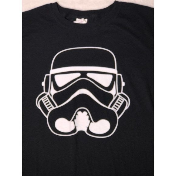 🌺Star Wars Stormtrooper Men's t-shirt black with white graphic Size: M - Picture 3 of 7